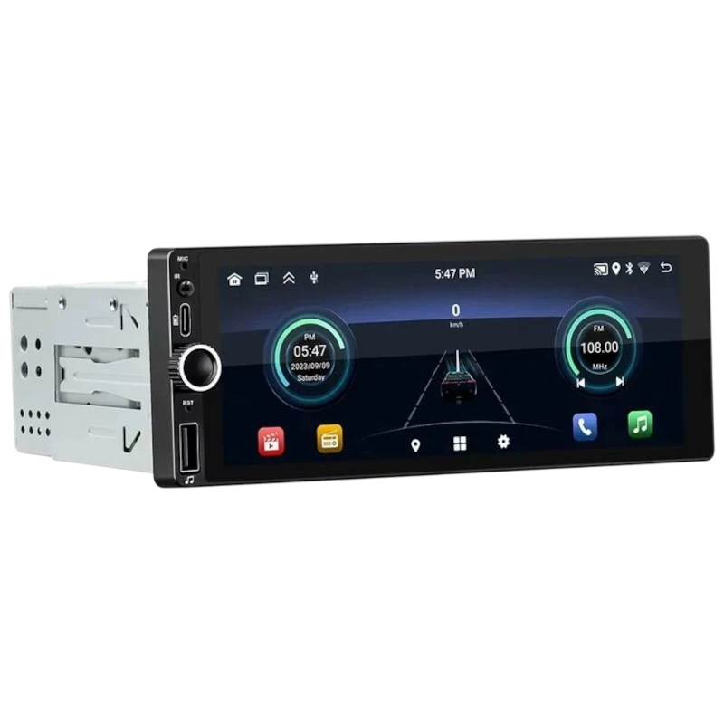 Autorádio 1 DIN SWM D6021A 2GB/64GB GPS Carplay/Android Auto Preto