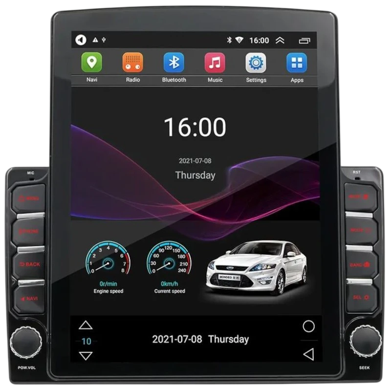 Autorádio 1 DIN SWM 9790-J 2GB/64GB GPS Carplay/Android Auto Preto
