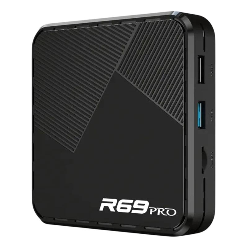 R69 Pro 4GB/32GB 8K WiFi 6 Android 14 Preto - Android TV