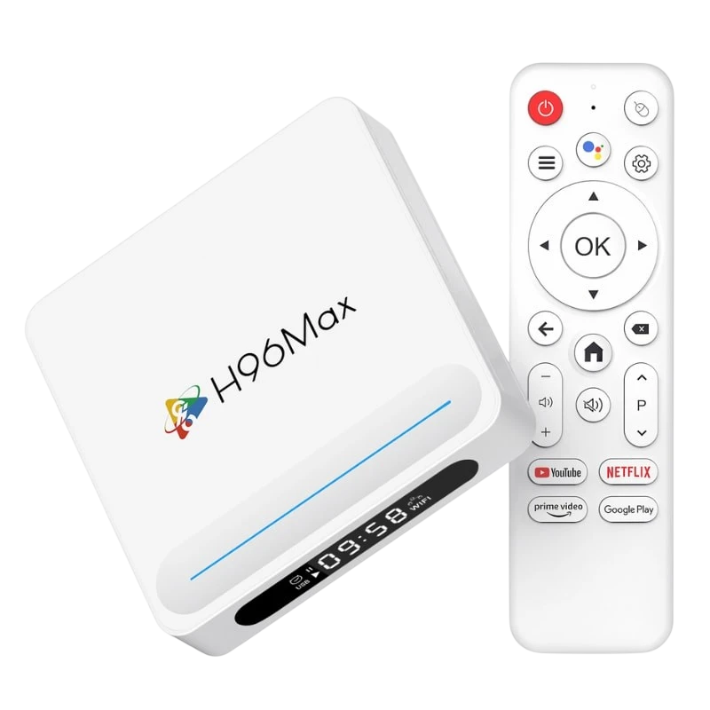 H96 Max H618 Plus 2GB/16GB 8K WiFi6 Android 14 Branco - Android TV