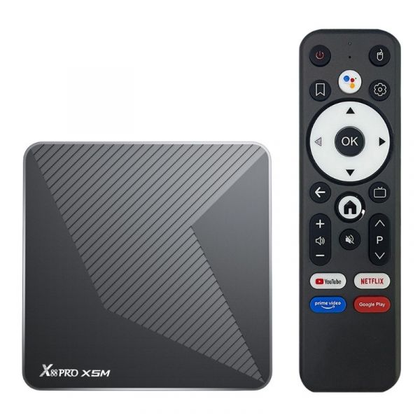Schock's X88 Pro X5M 4GB 8K WiFi 6 Android 14 Preto