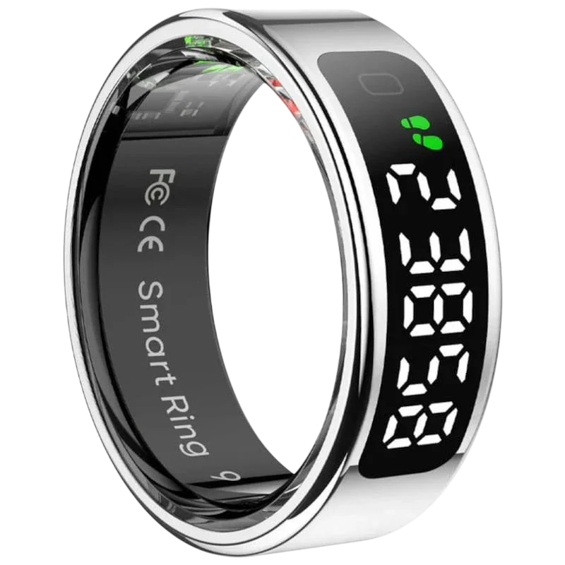 COLMI R12 Smart Ring Bluetooth 5.2 – Prata Tamanho 10