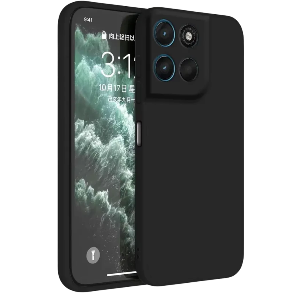 Capa Motorola G57 Power Square Liquid Premium Preto