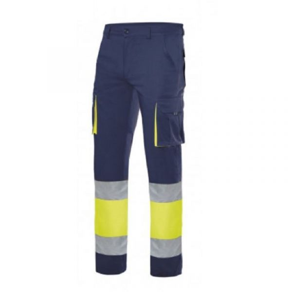 Velilla Pantalon Alta Visibildad Bicolor 100%ALGODON Varios Colores Talla S Xxl Talla L Alta Visibilid Amrillo Marino 642.332