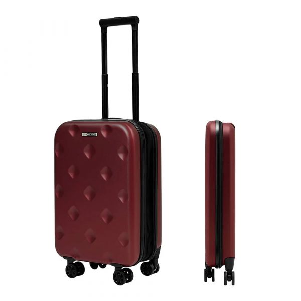 Wellhome Mala Com Rodinhas 23l Burgundy One Size