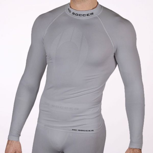 HO Soccer Camisola Térmica Adulto Manga Comprida Cinzenta S