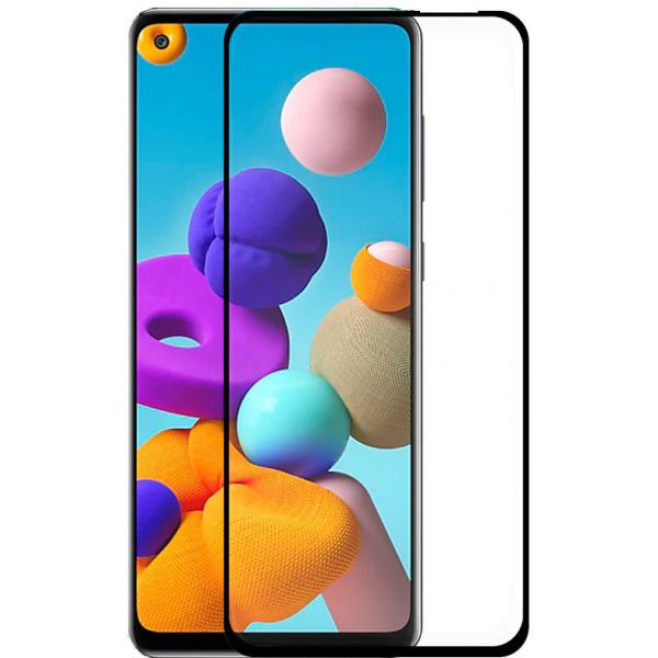 Película de Vidro Temperado Samsung Galaxy A21s A215 Fullscreen Preta
