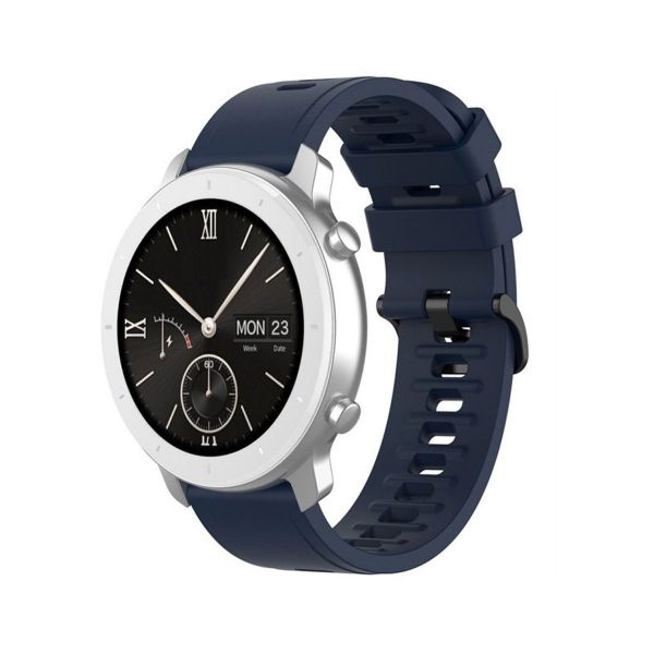 Bracelete Silicone Universal Smartwatch 22mm Blue - 8434847041537