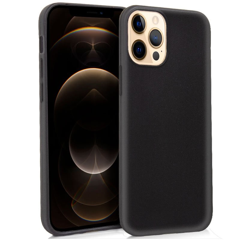 Capa Silicone Preta iPhone 12 Pro Max
