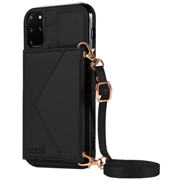Capa Para Samsung G985 Galaxy S20 Plus Pingente Wallet Black