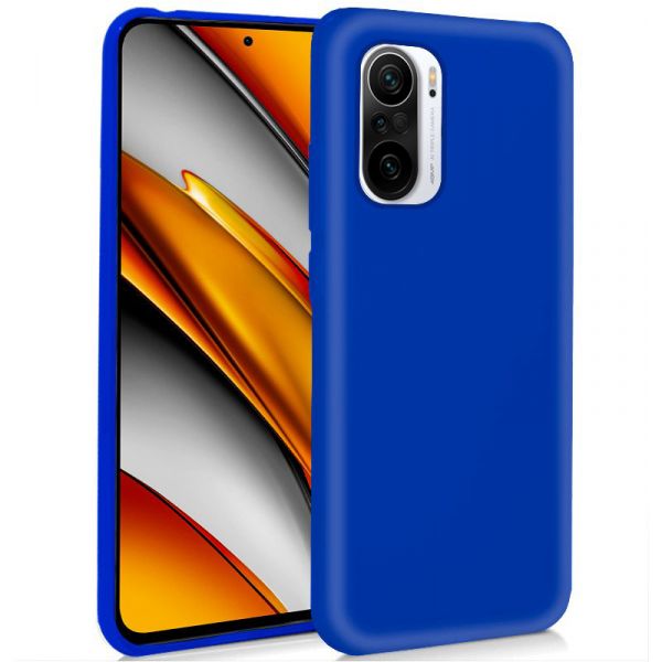 Capa POCO F3 Silicone Azul