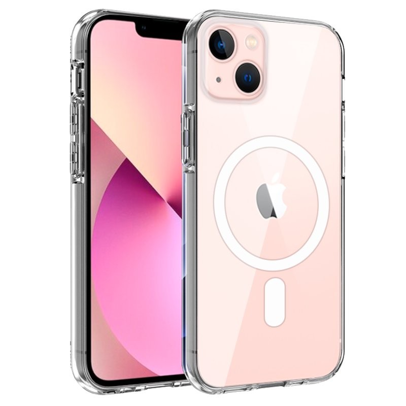 Capa Silicone Magnética iPhone 13 Transparente