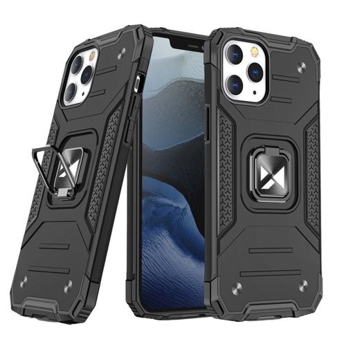 Capa Silicone Ring Armor iPhone 13 Pro Preta