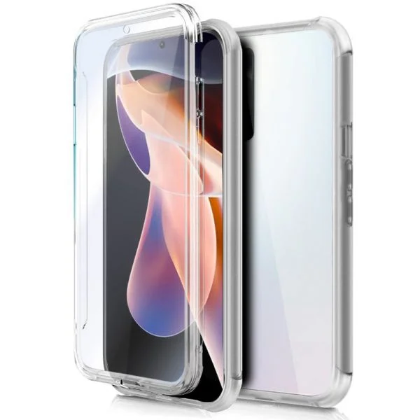 Cool Acessorios Capa 3D de Silicone para Xiaomi Redmi Note 11 Pro / Note 11 Pro 5G Frente e Verso Transparente