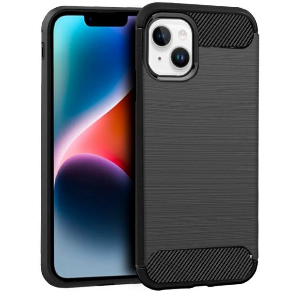 Cool Acessorios Capa Silicone para iPhone 14 Plus Carbon Preto