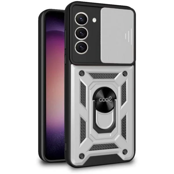 Cool Acessorios Capa Hard Ring Plata para Samsung S916 Galaxy S23 Plus