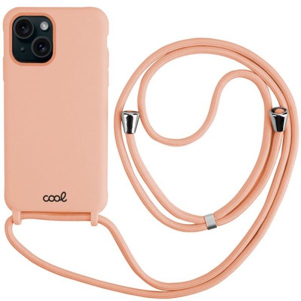 Cool Acessorios Capa c/ Cordão Liso iPhone 15 (Rosa) - CL000006084