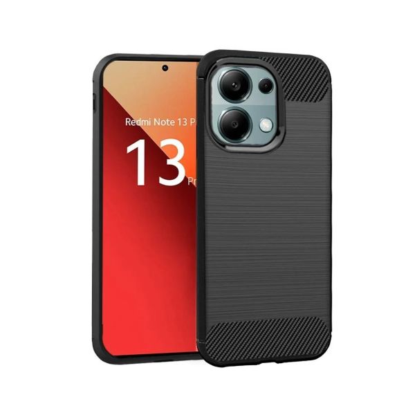 Forcell COOL Capa Carbono para Xiaomi Poco M6 Pro Xiaomi Redmi Note 13 Pro Xiaomi Note 14S Preto Carbono Preto