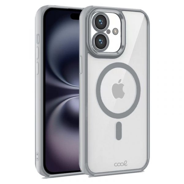 Cool Acessorios Capa Magnética para iPhone 16 Silver