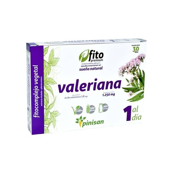 Pinisan Valeriana Phyto Premium 30 Cápsulas de 1250mg
