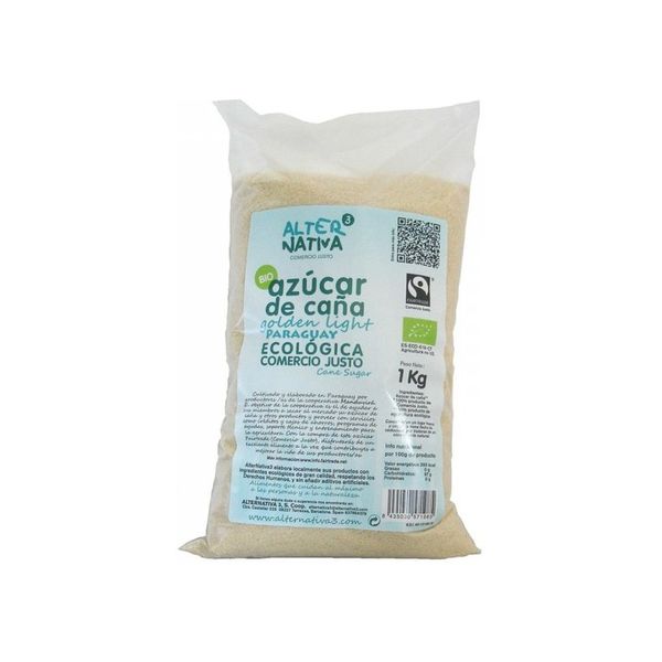 Alternativa3 Açúcar de Cana Light Dourado Orgânico Paraguai 1kg
