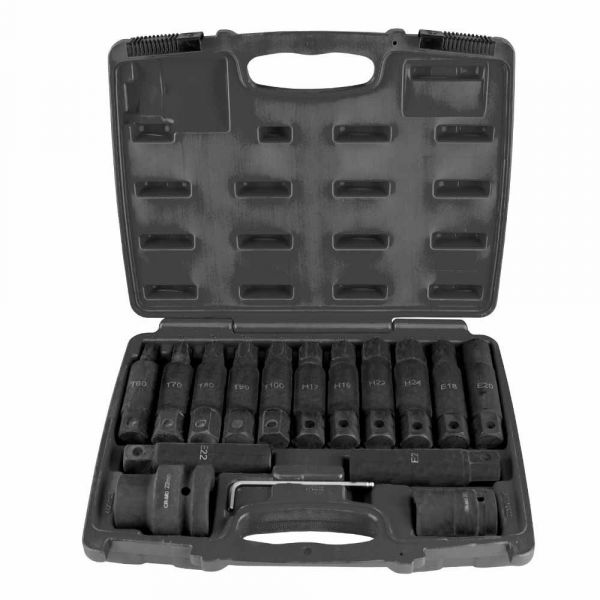 Jbm Conjunto de Pontas Set Of 16 Impact Points Prateado