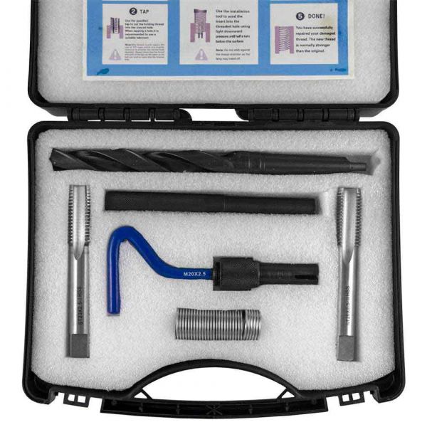 Jbm M20x2.5 Helical Nuts Repair Kit Prateado