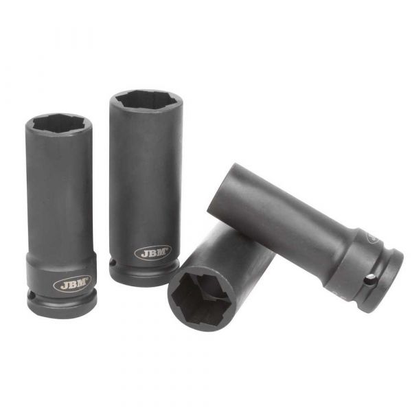 Jbm Pontas Impact Sockets para Security Screws 4 Unidades Prateado