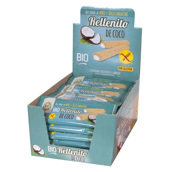 Sol Natural Snack Recheado de Coco Bio sem Gluten 2 Unidades de 25g