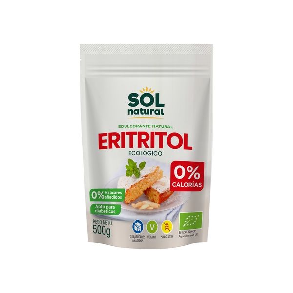 Sol Natural Adoçante Eritritol Biológico 500g