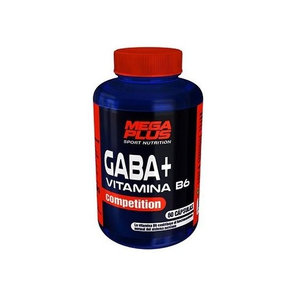 Mega Plus Gaba + Competição de Vitamina B6 60 Cápsulas de 745mg