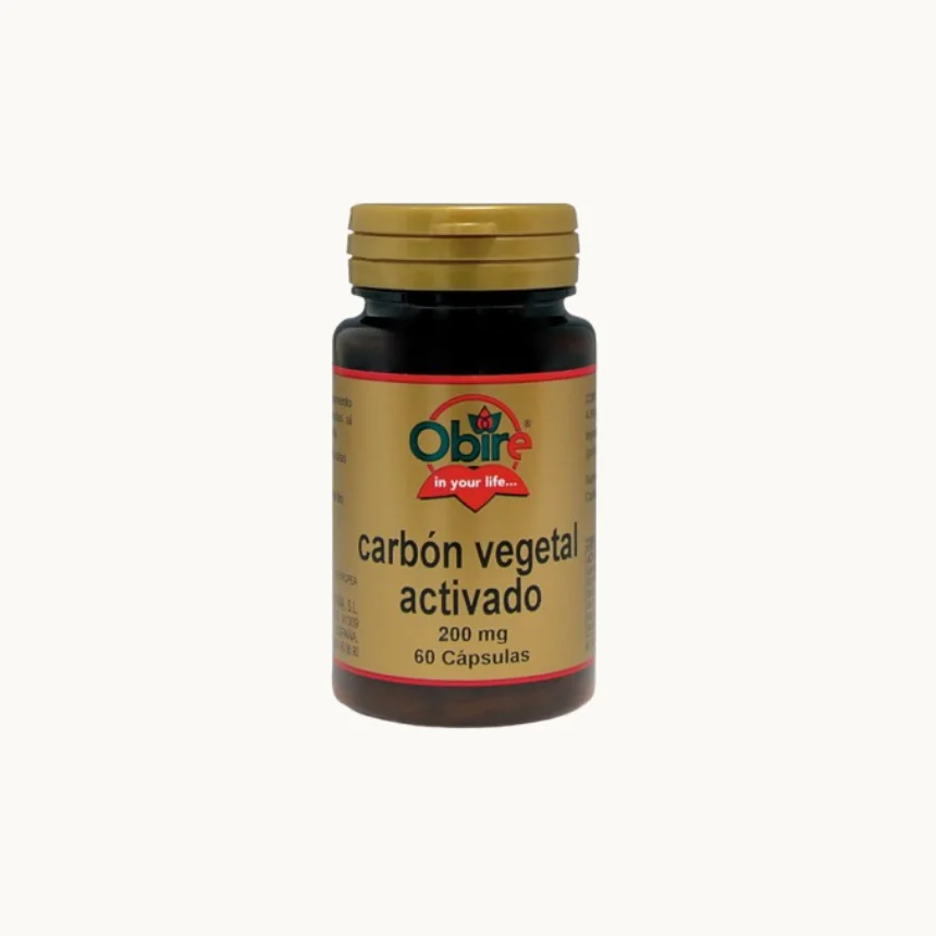 Carvão Vegetal Ativado 200mg | 60 Cápsulas – Obire