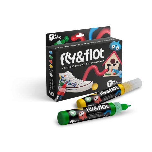 Tutto Colors Marcadores Volumétricos de Pintura Acrílica 3D FLY FLOT