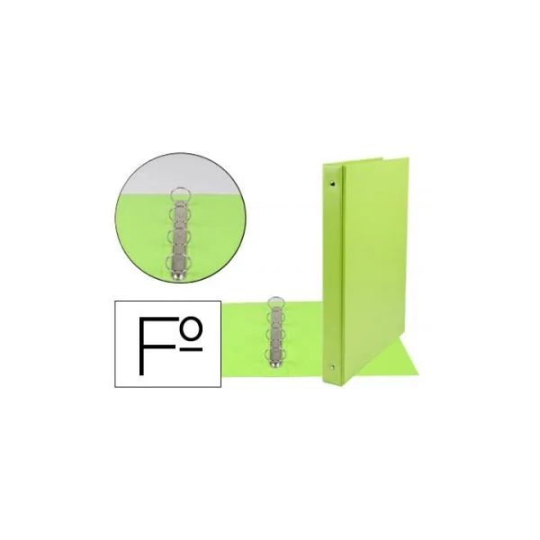 Liderpapel Pasta 4 Aneis 25mm Redondos Plástico Folio Cor V - CA82