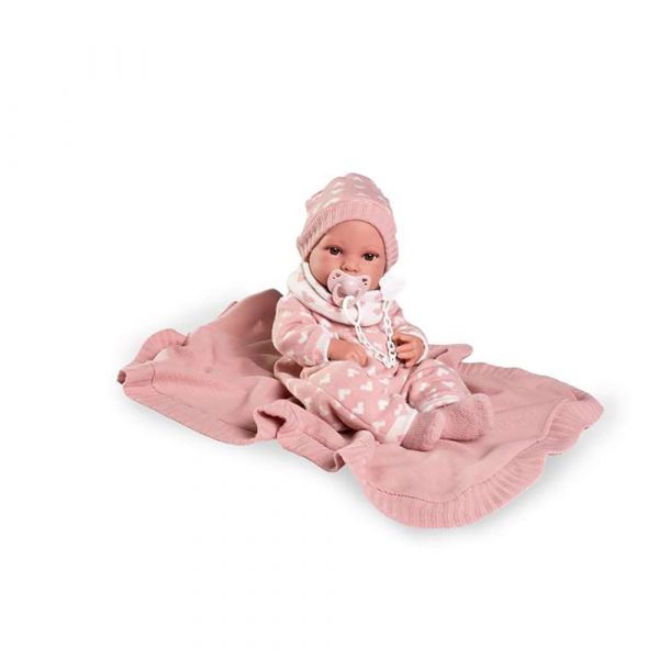 Antonio Juan Bebê Recém-nascido Erika Com Xale 42 cm