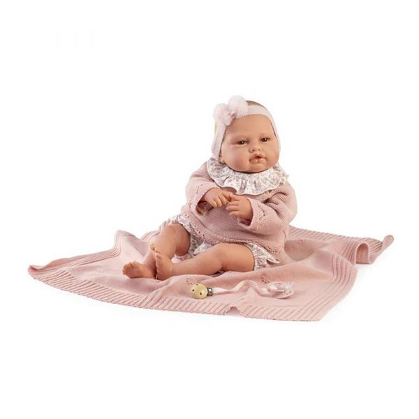 Antonio Juan Boneca com Conjunto De Tricô Baby Love Reborn 50cm
