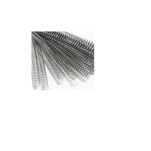 Argola Espiral Metálica Passo 5:1 34mm 25 Un. Prata - 171Z33599