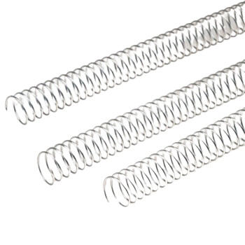 Argolas Espiral Met licas Passo 5:1 48mm Prata 25un