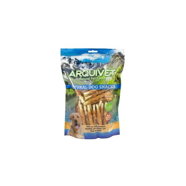 Arquivet Twist Snack Natural com Frango 13 cm 1 kg