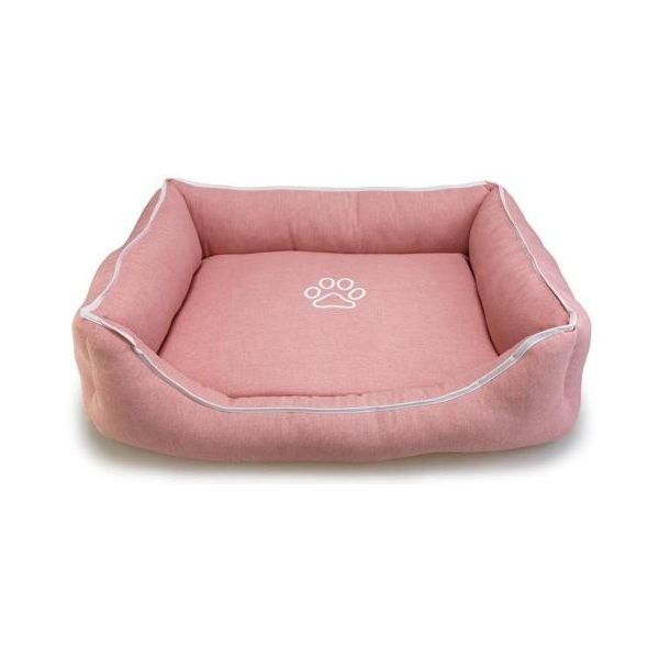 Arquivet Cama Berço Quadrada com Pegada, Rosa 85x68x21 cm