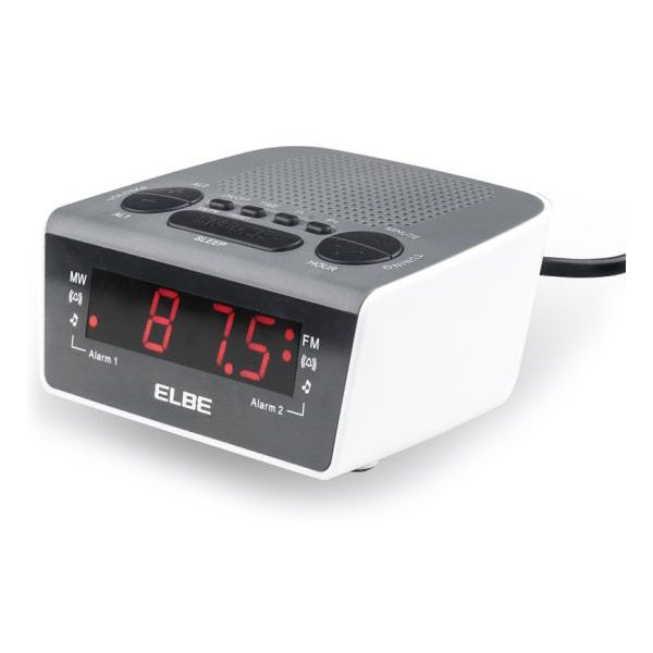 Elbe Rádio Despertador CR-932 AM/FM White - S0427015