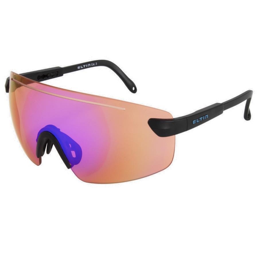 OCULOS ELTIN NEXUM PRETO MATE LENTE LARANJA ESPELHADA