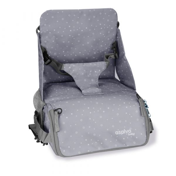 Asalvo Cadeira de Refeição para Viajar Go Anywhere Hummus Grey
