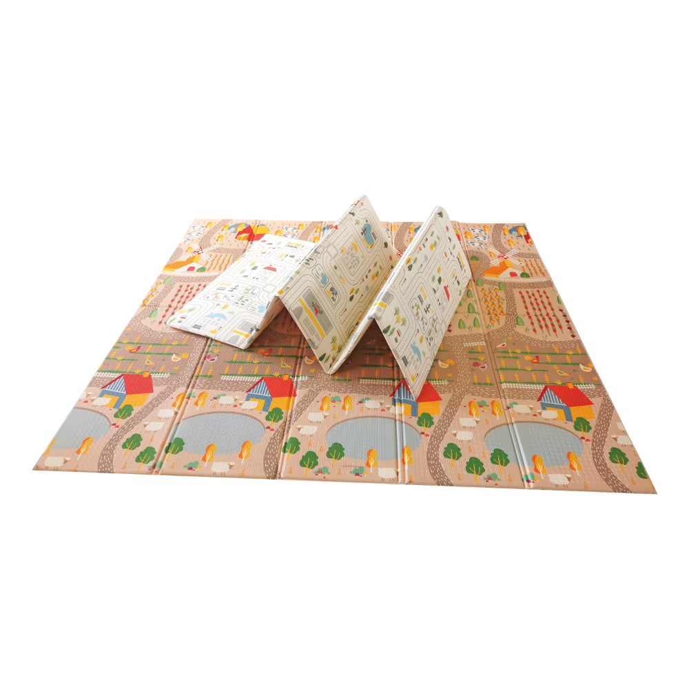 Tapete de brincar dobrável Asalvo 200 x 180 cm Farm-City