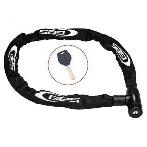 Ges Chain Padlock 10 mm 150 cm Black - I657X00