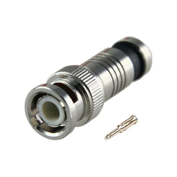 Conector Blindado BNC Macho de Compressão - CON115