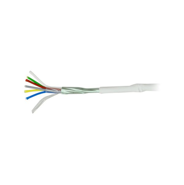6 condutores Condutor Cobre electrolítico flexível Visor Alumínio poliéster+drenagem CuSn Bobine de 100 metros Certifica CA6-100-H