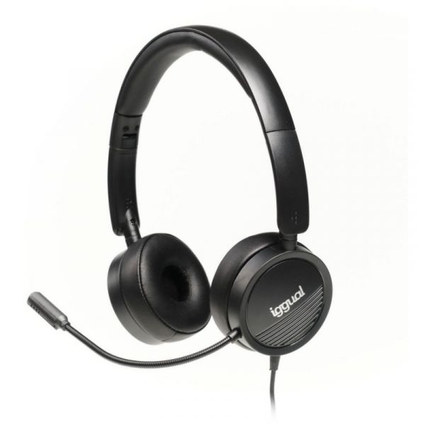 Iggual Dual Tech AuricularesCom Micro Preto