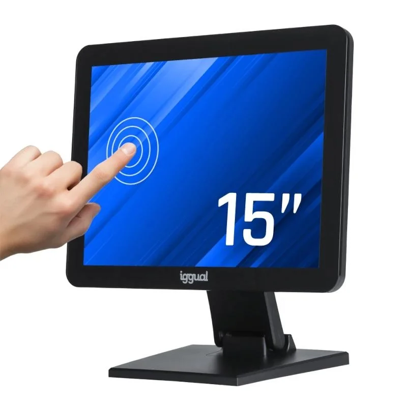 iggual Monitor de Toque Capacitivo 15″ VGA HDMI USB