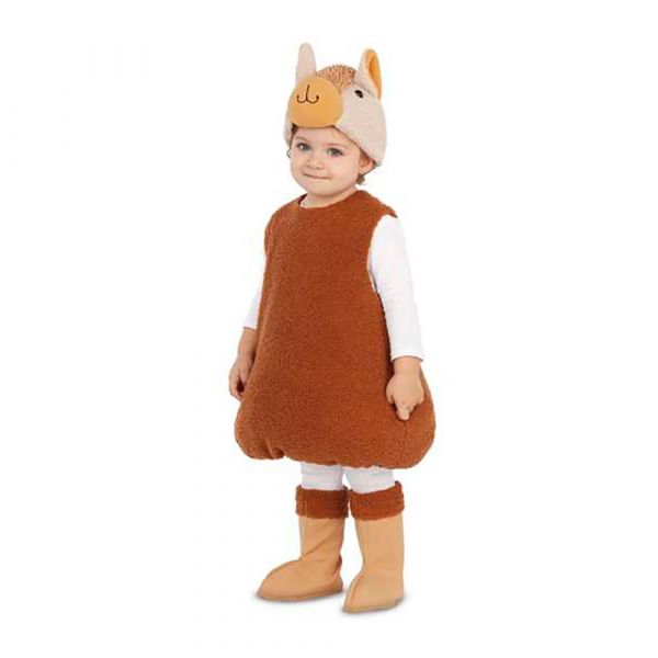 Viving Costumes Alpaka Stuffed Disfarce Junior Laranja 5-6 Anos
